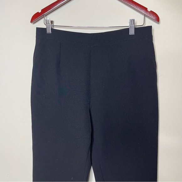 SAFIYAA Goldie stretch-crepe ankle crop straight-leg pants sz 42 US 10 - Picture 3 of 9